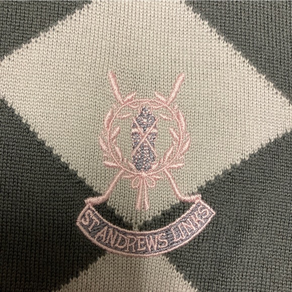 ⛳️ St. Andrews Links “Home of Golf” 1/4 zip Golf Sweater Vest - XXL - Picture 2 of 5